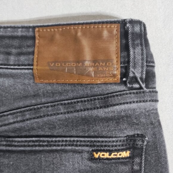Volcom Jeans men's youth size 27X27 medium washed grey 2X4 Skinny fit jeans - Picture 5 of 15